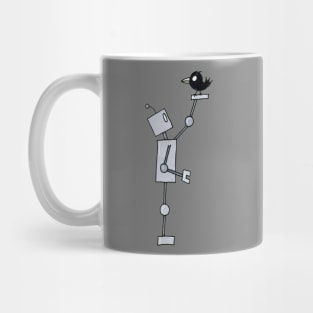 Robot and Crow Mug